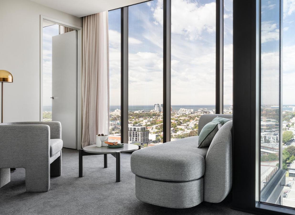 オークウッド プレミア メルボルンアパートホテル エクステリア 写真 The interior of a typical apartment