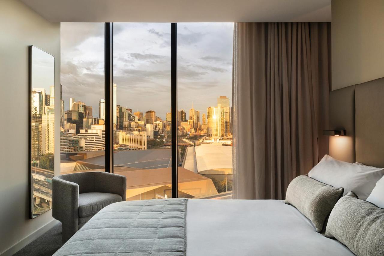 オークウッド プレミア メルボルンアパートホテル エクステリア 写真 A bedroom at the hotel