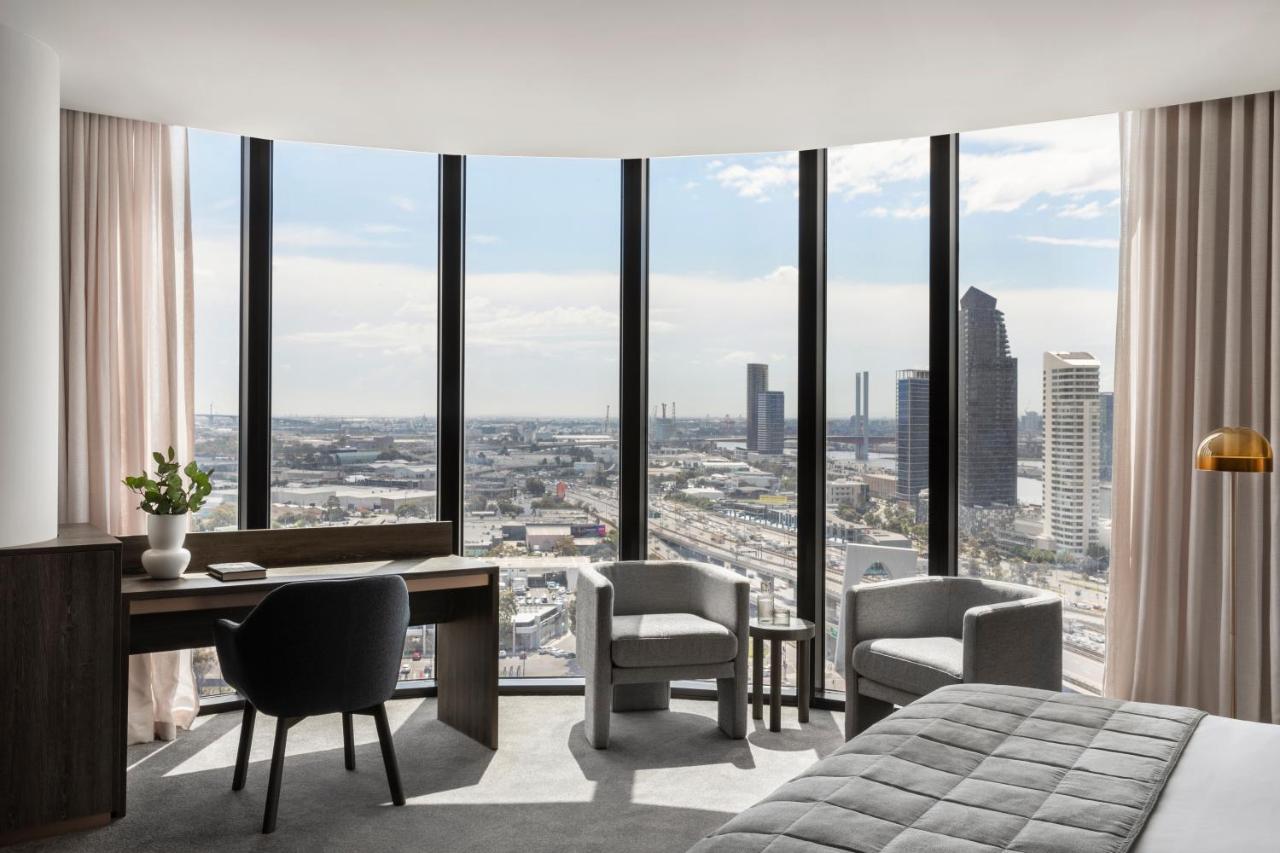 オークウッド プレミア メルボルンアパートホテル エクステリア 写真 The view from a typical apartment