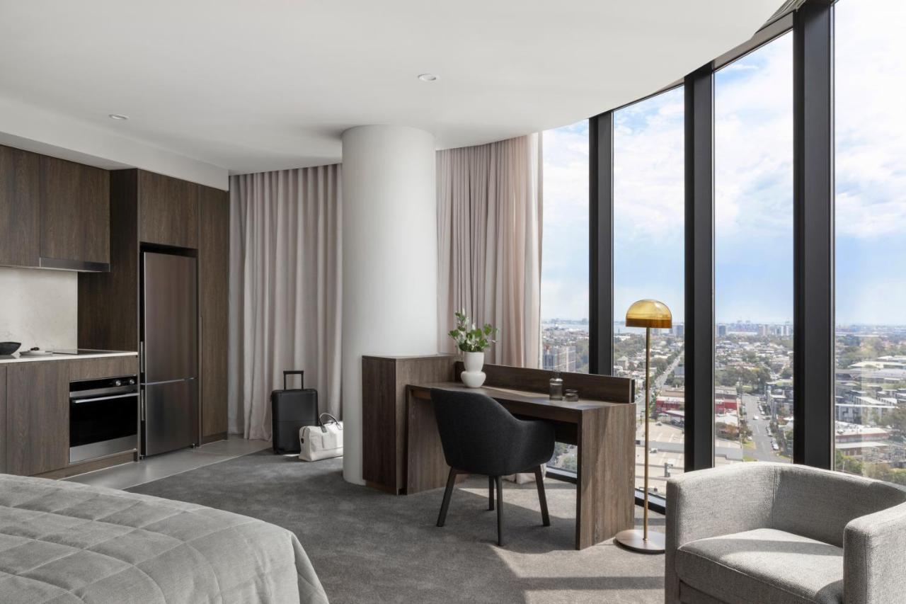 オークウッド プレミア メルボルンアパートホテル エクステリア 写真 The interior of a typical apartment