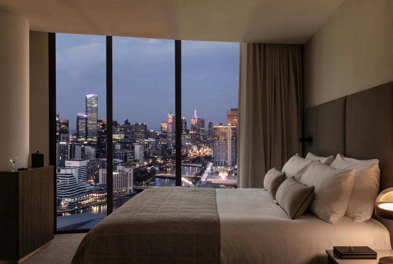 オークウッド プレミア メルボルンアパートホテル エクステリア 写真 The bedroom of a typical apartment