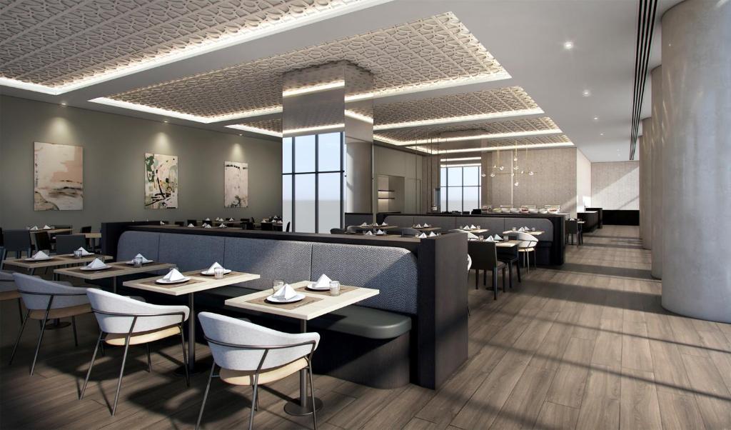 オークウッド プレミア メルボルンアパートホテル エクステリア 写真 The interior of the restaurant