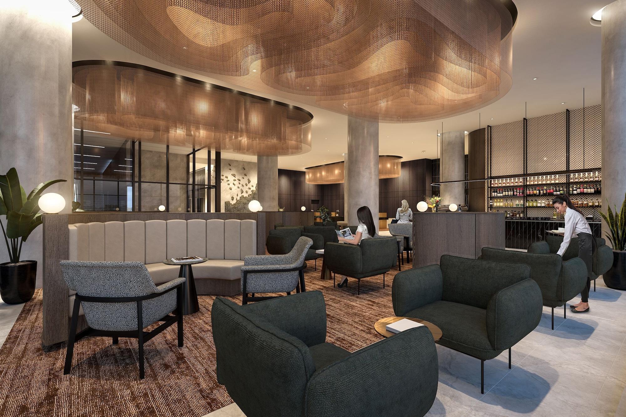 オークウッド プレミア メルボルンアパートホテル エクステリア 写真 The lounge at the airport