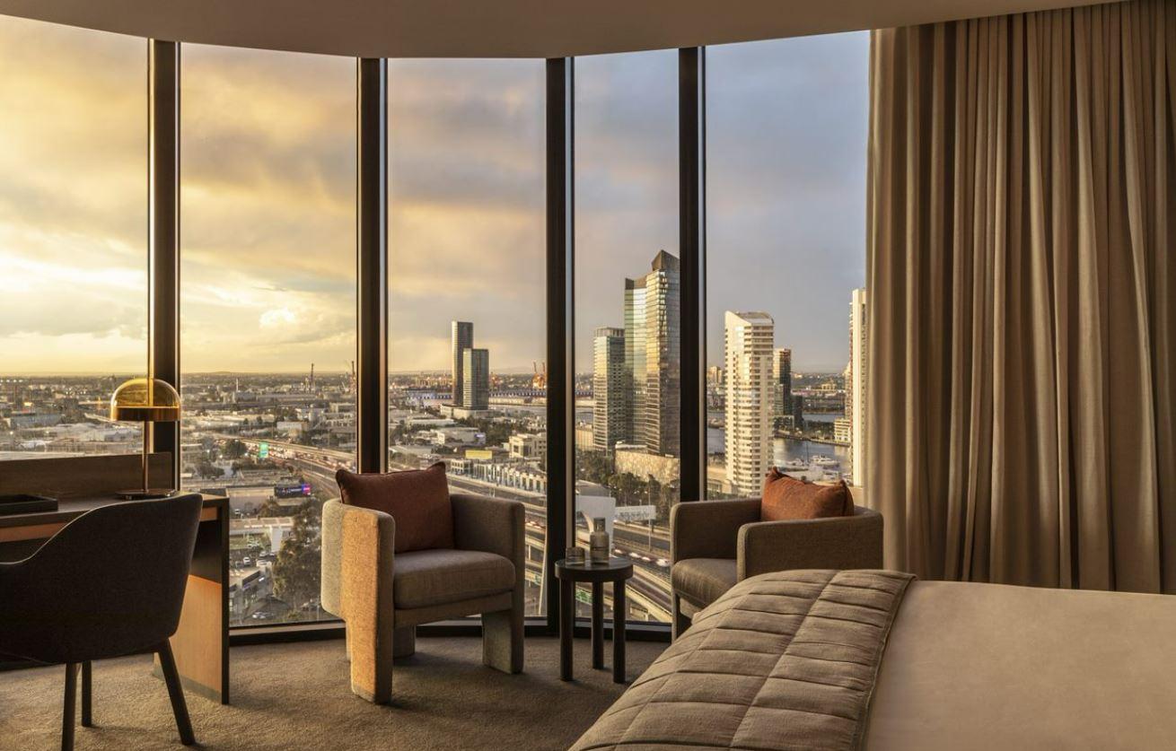 オークウッド プレミア メルボルンアパートホテル エクステリア 写真 A suite at the Crown Perth
